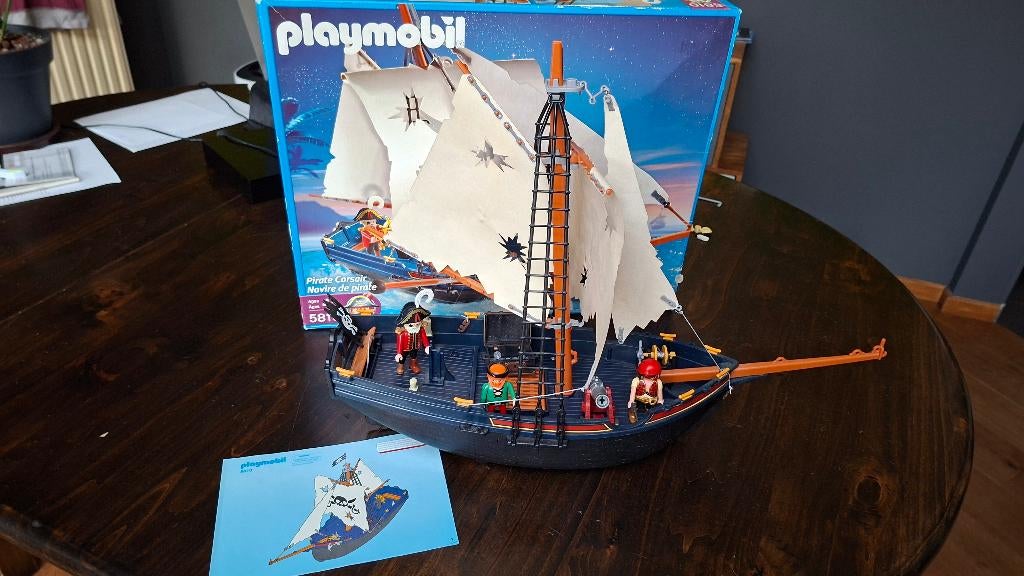 Playmobil piratenschip, Kinderen en Baby's, Speelgoed | Playmobil, Ophalen, Gebruikt