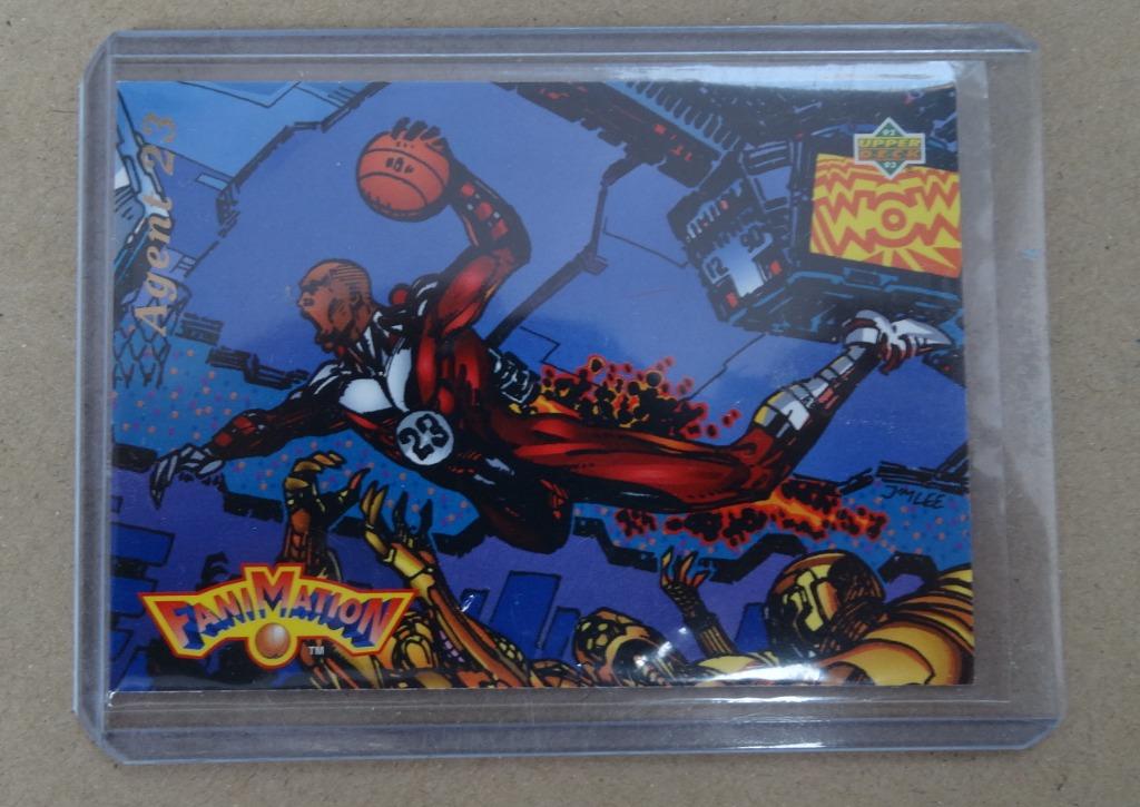 1993 UD Michael Jordan Fanimation « Agent 23 », Envoi, Comme neuf, Autres types
