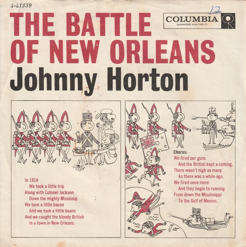 Johnny Horton - The battle of New Orleans, Cd's en Dvd's, Vinyl Singles, Gebruikt, 7 inch, Single, Ophalen of Verzenden