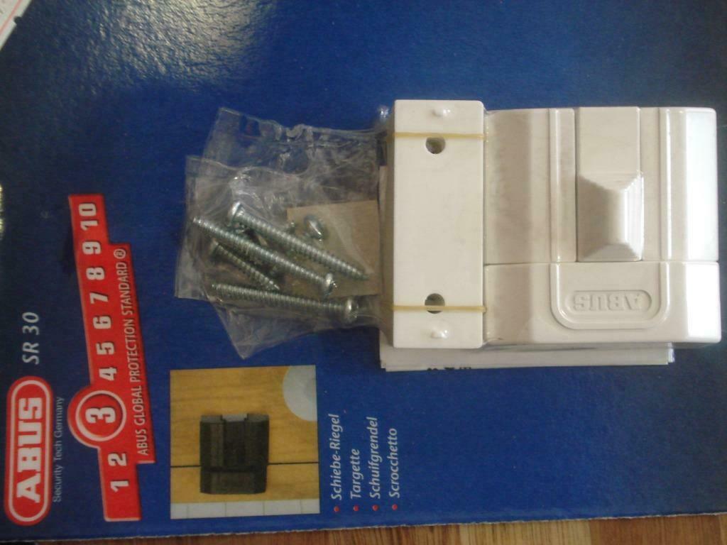 Verrou de porte ABUS SR30 blanc ou brun NEUF, Enlèvement ou Envoi, Neuf