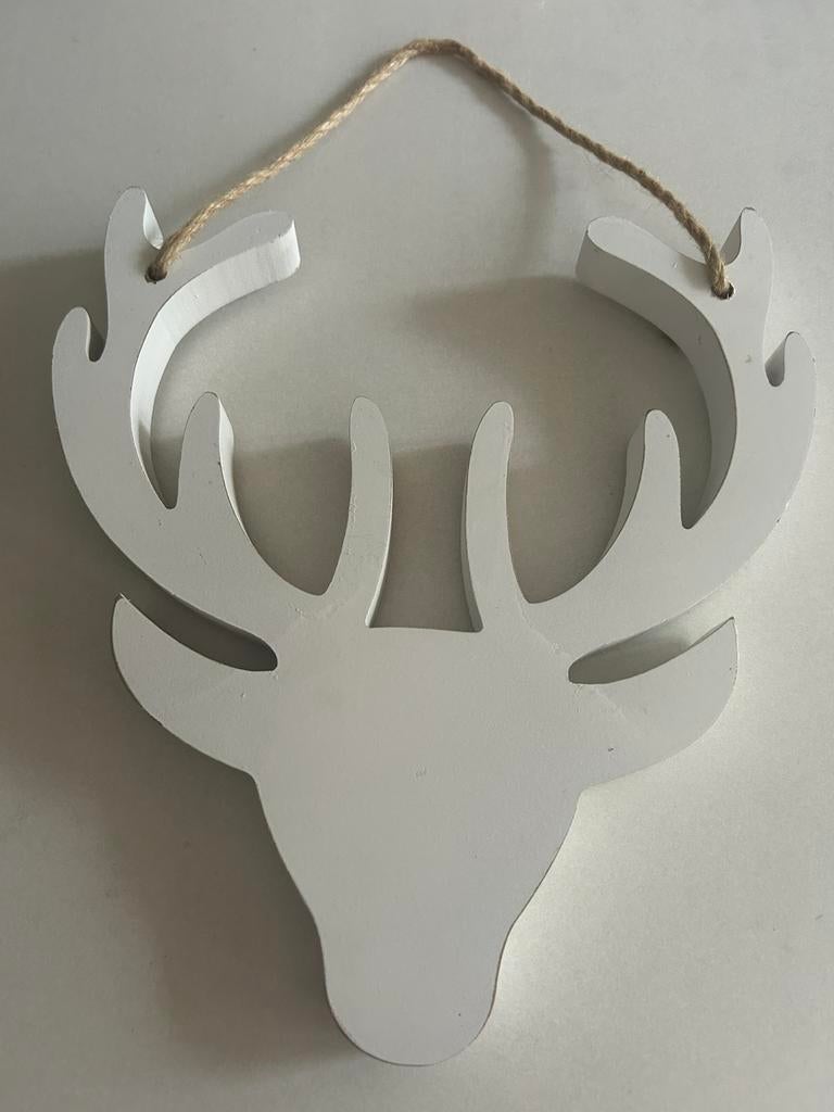 Bois blanc de cerf avec une corde, en bois, Enlèvement, Utilisé