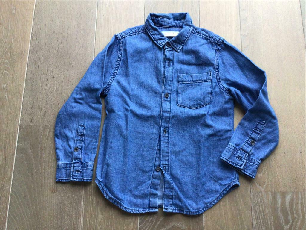 Jeanshemd zara 6jaar,nieuwstaat, Verzenden, Zo goed als nieuw, Zara, Shirt of Longsleeve