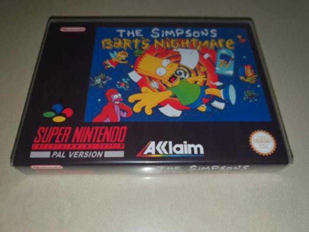 The Simpsons Bart's Nightmare SNES Game Case, Envoi, Comme neuf