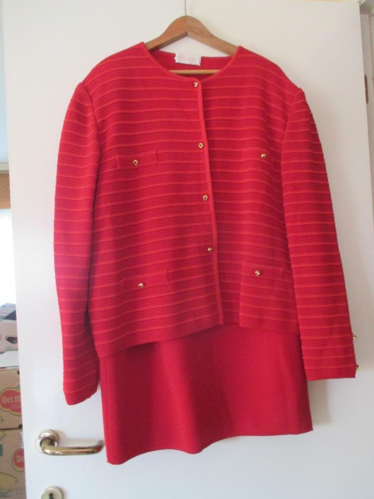 rood mantelpakje Grandi maat 52 Nieuw, Kleding | Dames, Ophalen of Verzenden, Nieuw, Rood