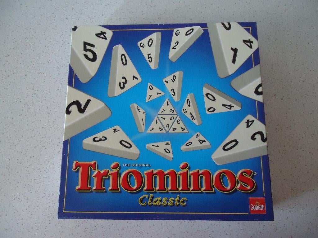 "TRIOMINOS" Classic van Goliath in Prima staat., Trois ou quatre joueurs, Enlèvement ou Envoi, Comme neuf, Goliath