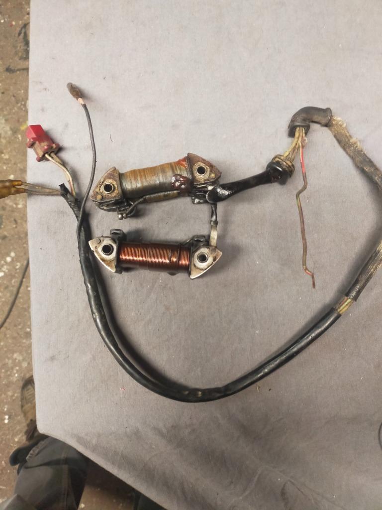 Honda Xl 500 ontsteking spoel ( ook 250s) carterdelen links, Motoren, Ophalen of Verzenden, Gebruikt