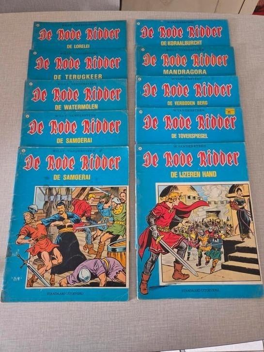 10 x De Rode Ridder, Boeken, Stripverhalen, Willy Vandersteen, Ophalen of Verzenden, Zo goed als nieuw, Meerdere stripboeken