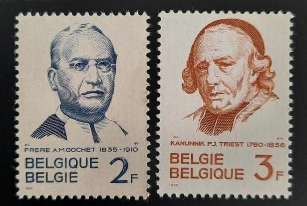 België: OBP 1214/15 ** Alexis-Marie Gochet en Triest 1962., Frankeerzegel, Ophalen of Verzenden, Zonder stempel, Postfris
