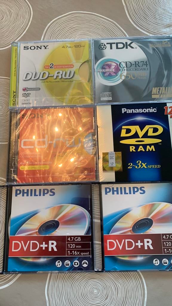 CD DVD enregistrables 6 pièces, Enlèvement, Neuf, Cd