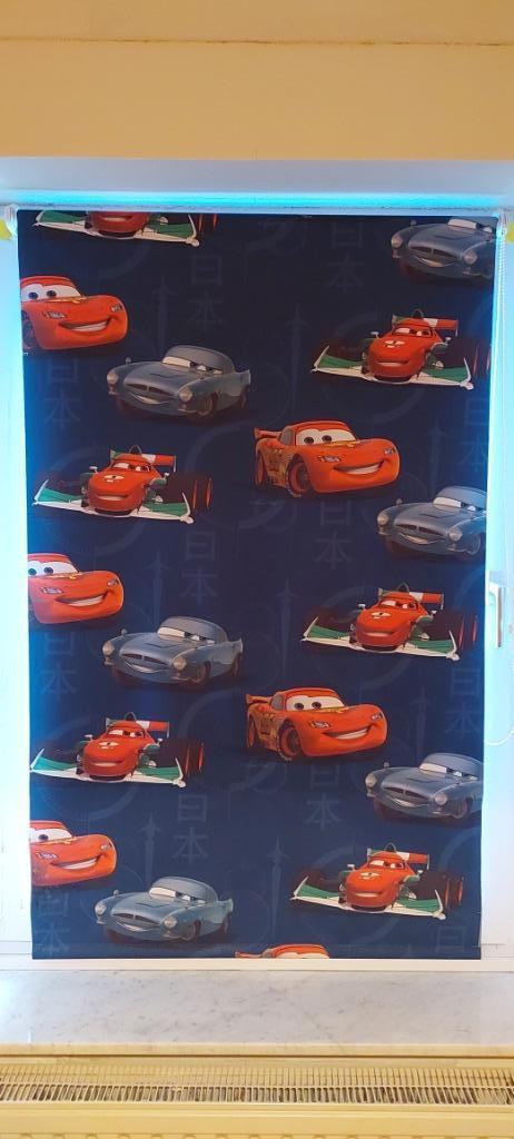 Rolgordijn cars (verduisterend), Huis en Inrichting, Stoffering | Gordijnen en Lamellen, Ophalen, Overige kleuren, 50 tot 100 cm