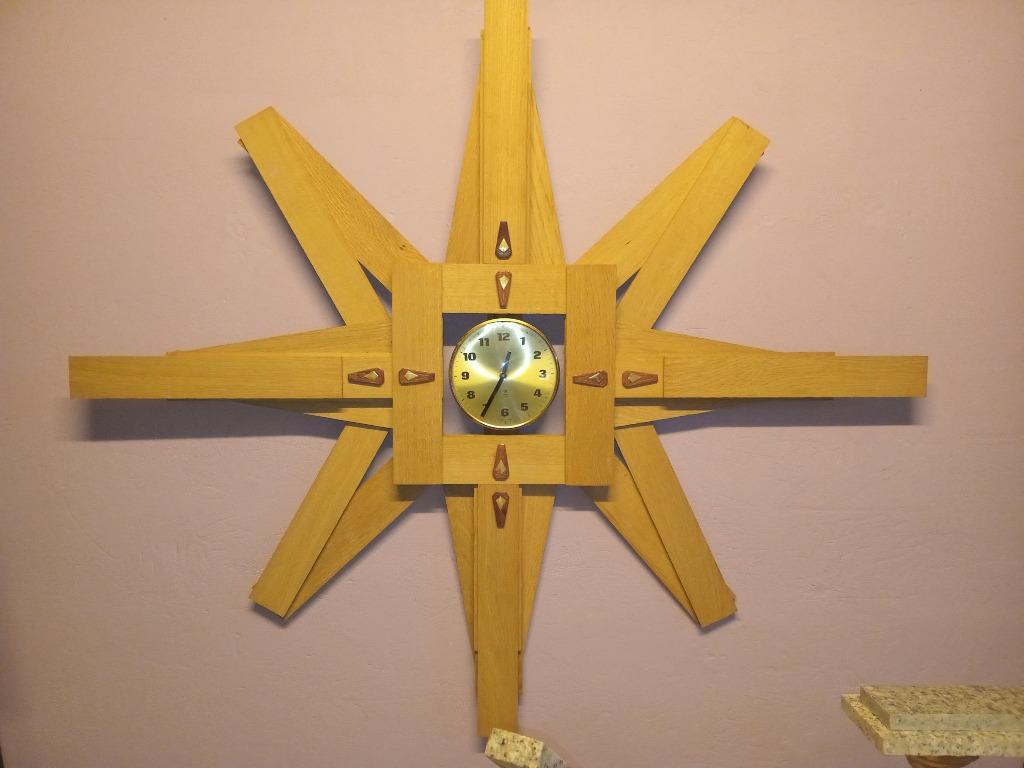Wandklok XXL - Windroos 130 cm, Antiek en Kunst, Kunst | Beelden en Houtsnijwerken, Ophalen