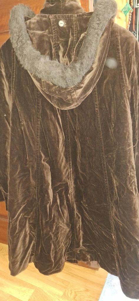 Manteau velour, Ophalen, Autre, Bruin, Maat 42/44 (L)