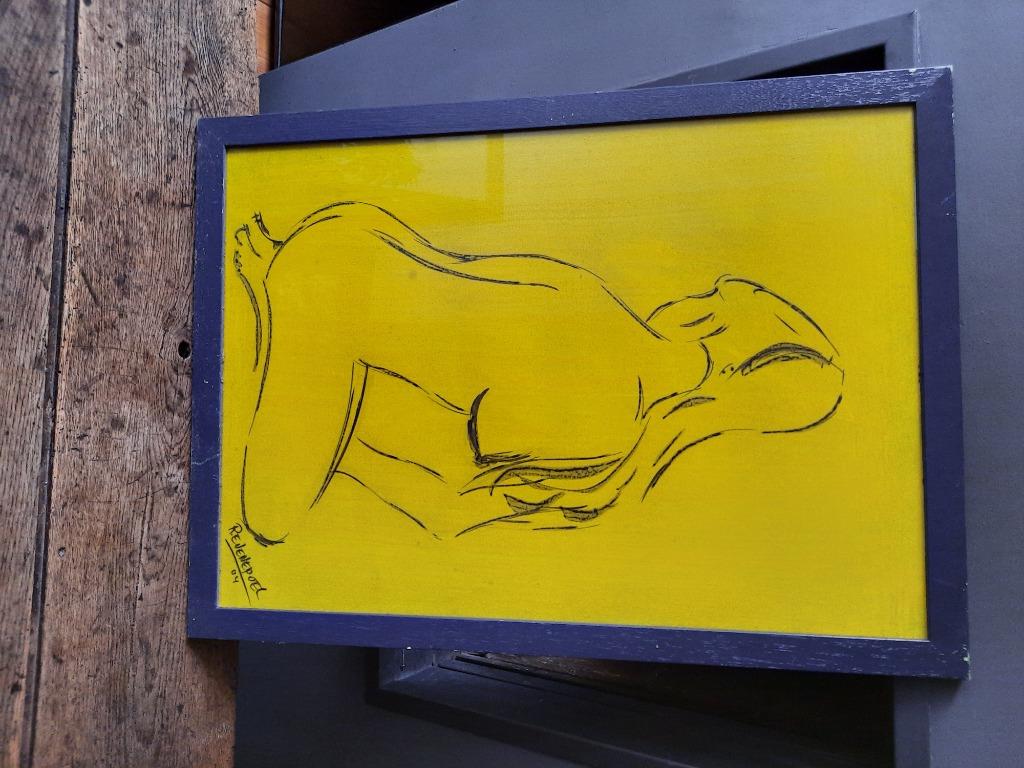 Tableau peinture, Maison & Meubles, Enlèvement, Comme neuf, Peinture