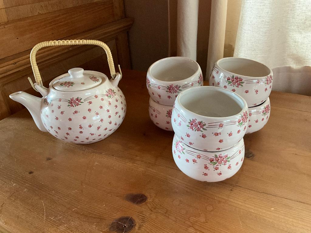 Romantisch theesetje, Antiek en Kunst, Antiek | Servies compleet, Ophalen