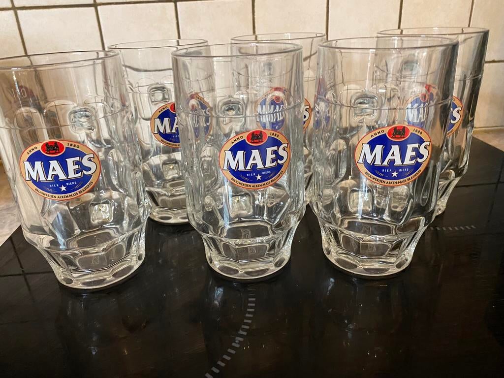 Maes mokken 0,5 l (6 glazen), Zo goed als nieuw, Pul(len)
