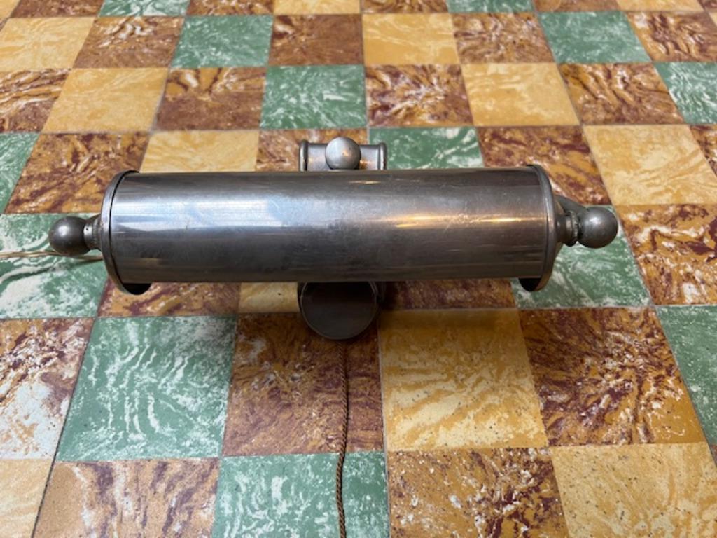 Lampe de chevet ou lampe à tableau vintage nickelée, Antiquités & Art, Enlèvement