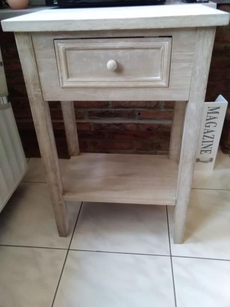 Table de chevet « charme » « Atmosphera »/meuble décoratif, Maison & Meubles, 25 à 50 cm, Moins de 100 cm, Enlèvement, Utilisé