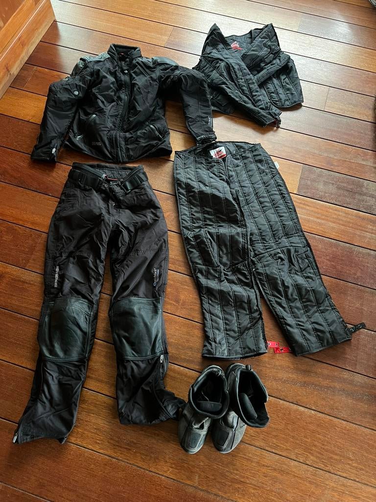 HG Motorkledij (dame S): vest&broek met voering + laarzen 39, Hein Gericke, Dames, Laarzen, Ophalen