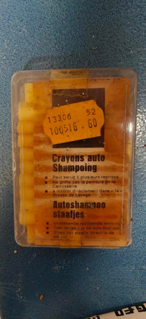 Autoshampoo staafjes – vintage set – retro garage / oldtime, Ophalen of Verzenden