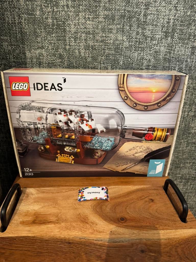 Lego 21313 schip in fles, Ophalen of Verzenden, Zo goed als nieuw