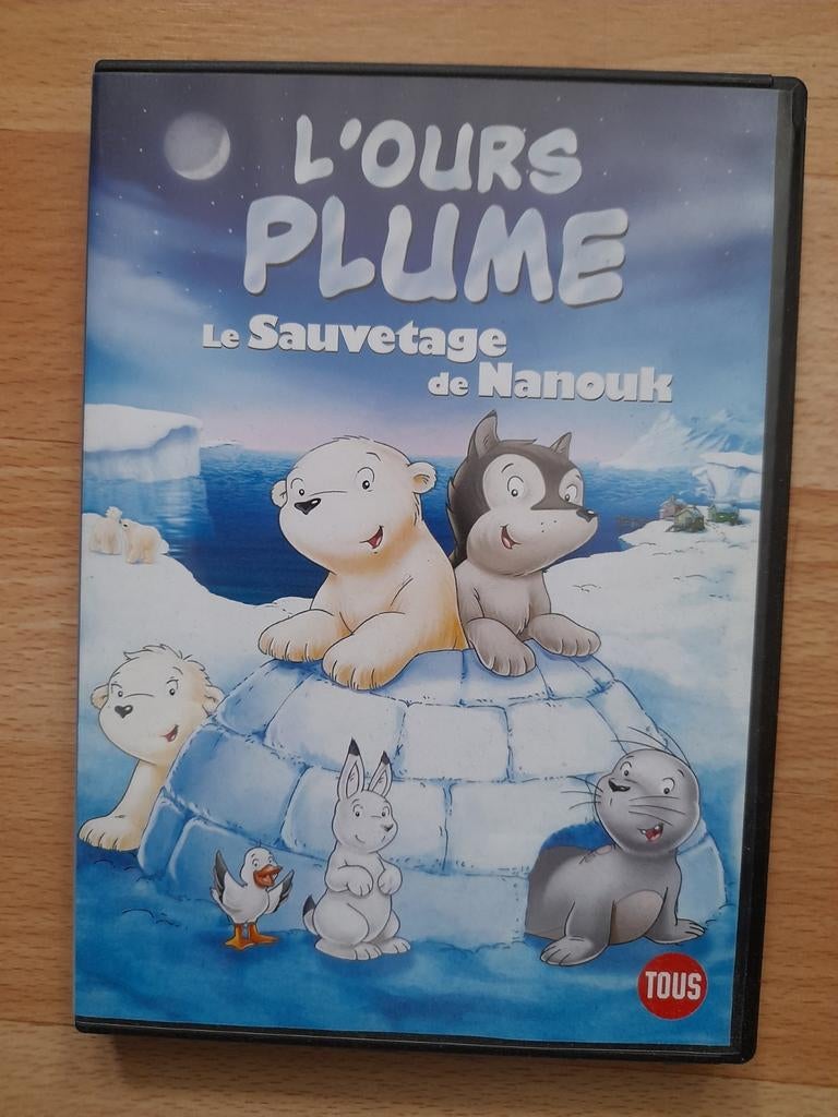 Dvd l'ours plume , le sauvetage de Nanouk, CD & DVD, Enlèvement ou Envoi, Comme neuf, Dessin animé