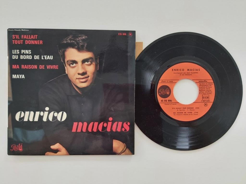 Enrico Macias - als je alles zou moeten geven, Cd's en Dvd's, Vinyl Singles, Ophalen of Verzenden, Zo goed als nieuw, Wereldmuziek