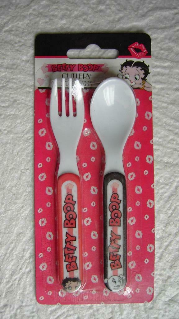'Betty Boop' - Fourchette & Cuillère En Mélamine, Ophalen of Verzenden, Nieuw, Verpakking