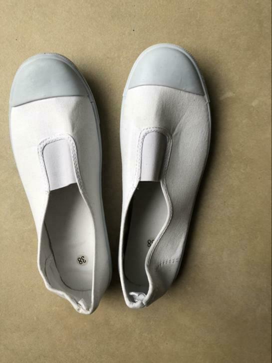 Turnpantoffels mt 38, Sports & Fitness, Gymnastique, Enlèvement ou Envoi, Neuf, Blanc, Chaussons de gymnastique