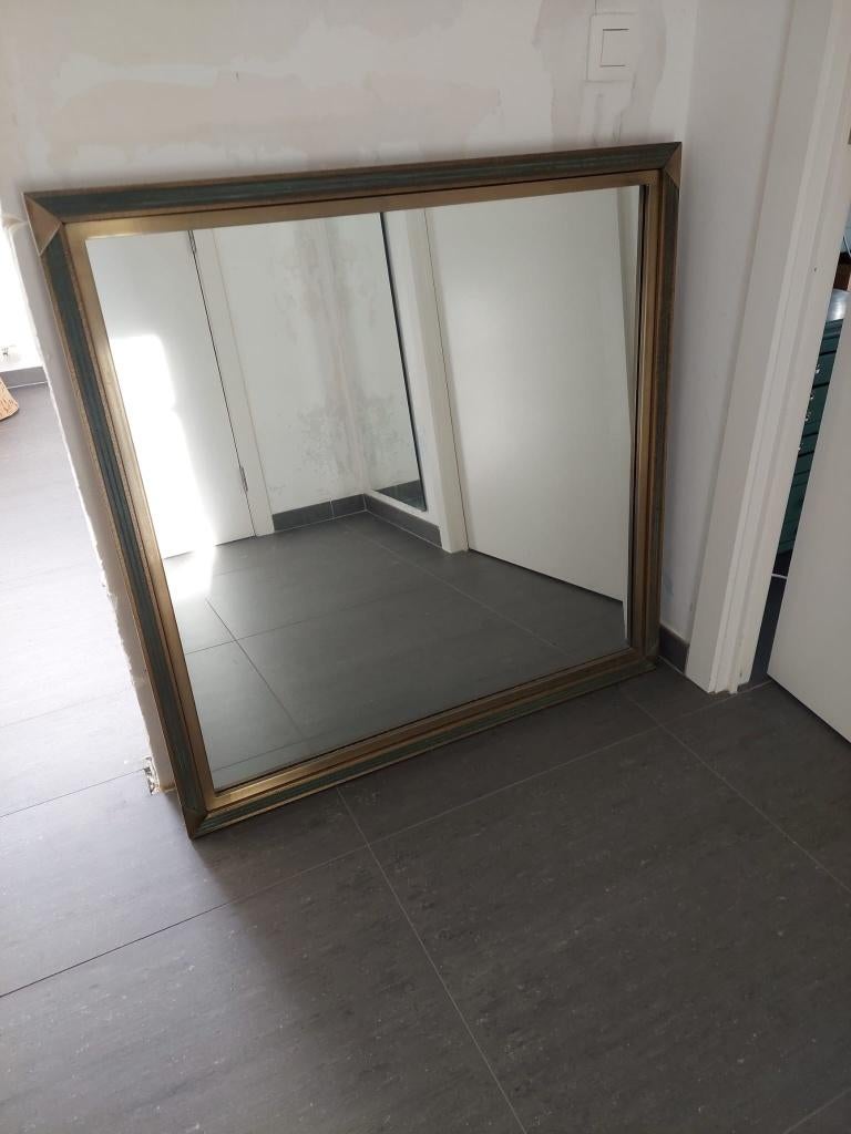 Spiegel + console, Antiek en Kunst, Ophalen, Vierkant, 50 tot 100 cm, Minder dan 100 cm