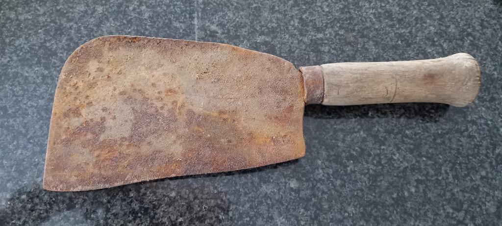 vintage slagersmes, Enlèvement