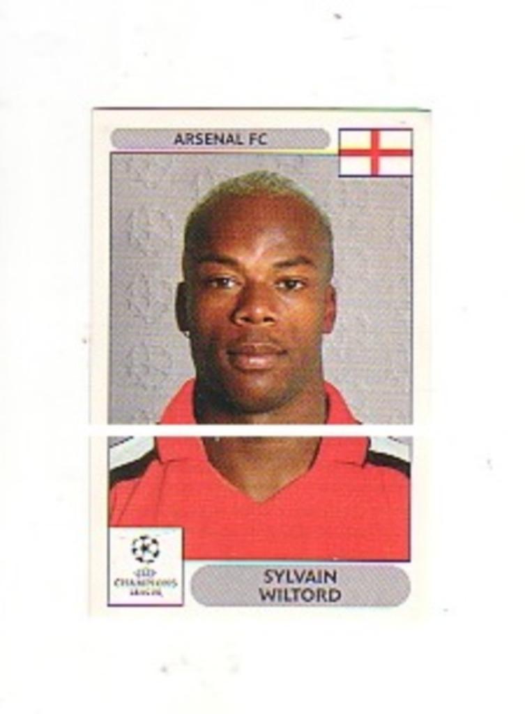 Panini Champions League Arsenal Sylvain Wiltord 2000 - 2001, Verzamelen, Verzenden, Zo goed als nieuw, Poster, Plaatje of Sticker