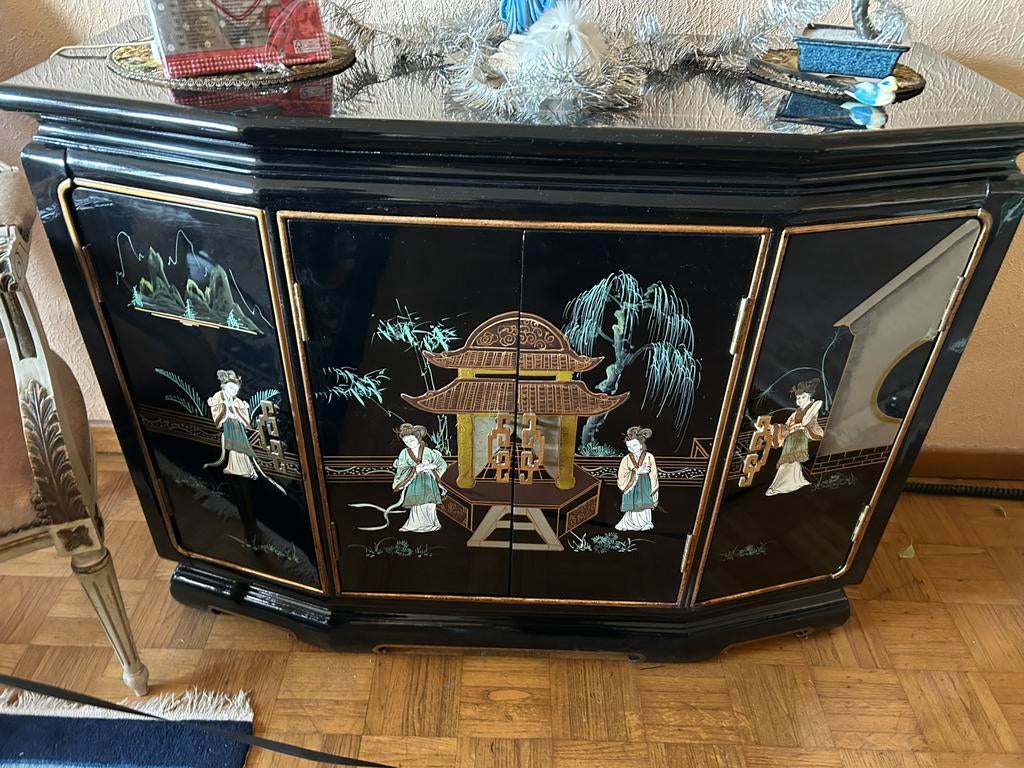 Buffet asiatique, Maison & Meubles, Avec tiroir(s), Comme neuf, Enlèvement, 75 cm ou plus