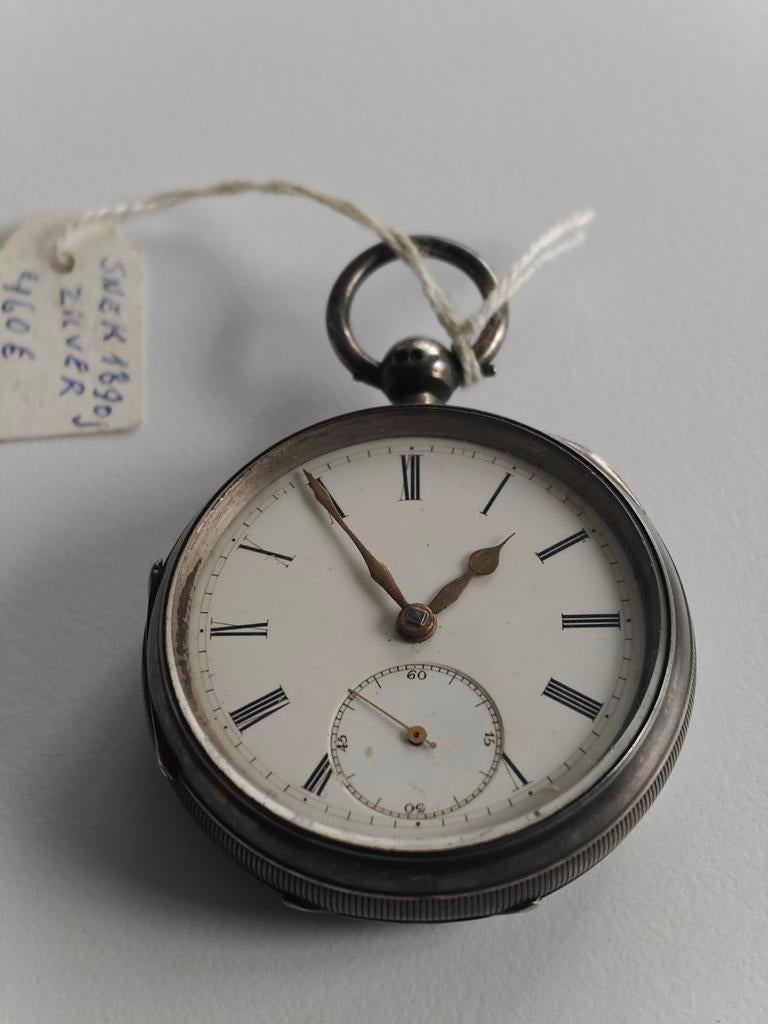 Antiek zilveren Snek zakhorloge 1890, Enlèvement ou Envoi