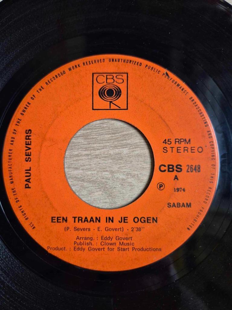 Singel Paul Severs, Cd's en Dvd's, Vinyl | Nederlandstalig, Ophalen of Verzenden