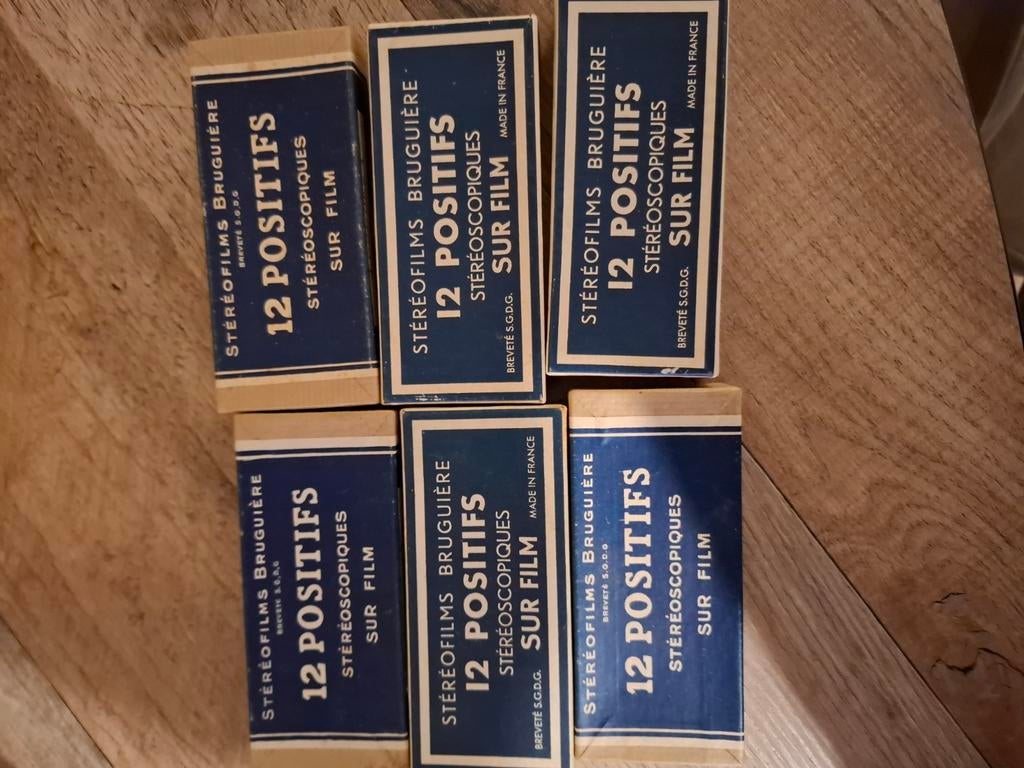 6 sets stereoscope bruguière, Verzenden, Zo goed als nieuw