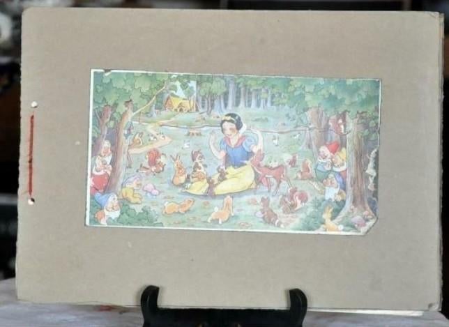 ancien livre chromo debeukelaer blanche neige, Verzamelen, Disney, Gebruikt, Overige typen, Sneeuwwitje of Doornroosje, Ophalen of Verzenden