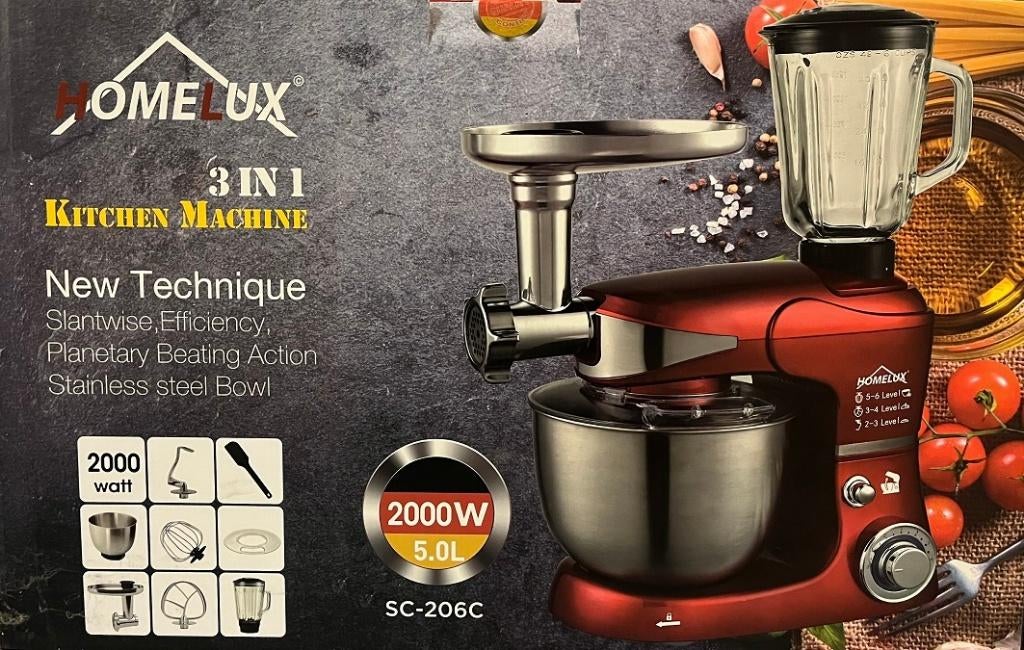 Homelux - 3 in 1 - keukenmachine 2 modellen - Nieuw, Ophalen of Verzenden, Nieuw