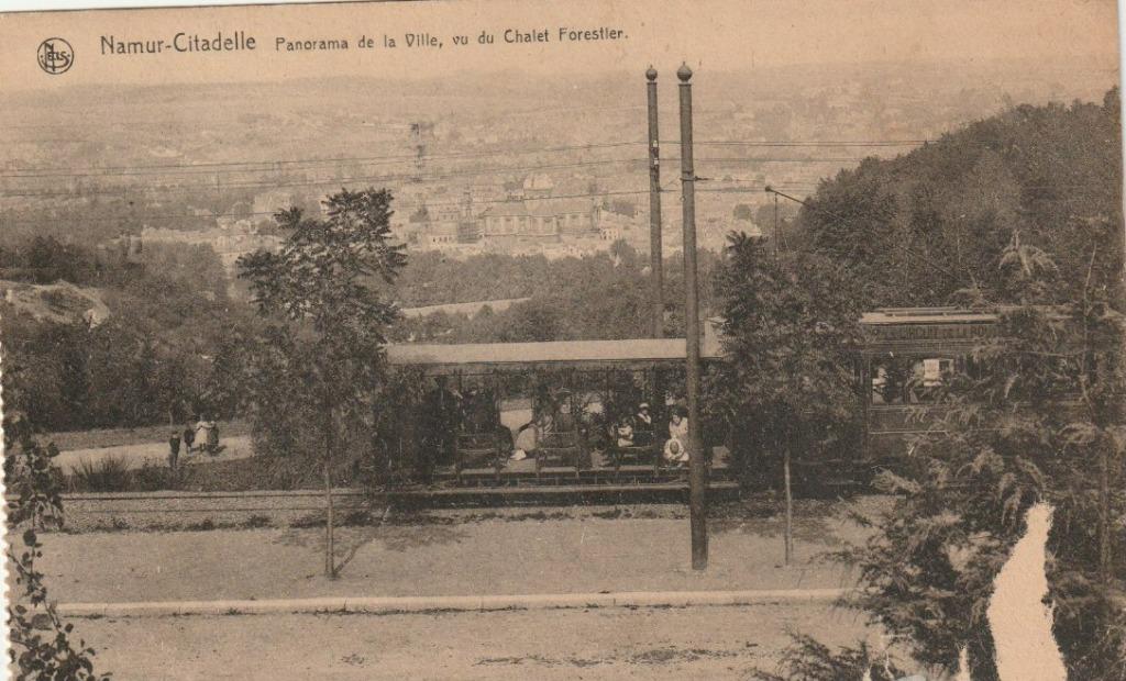 NAMUR CITADELLE PANORAMA DE LA VILLE VU DU CHALET FORESTIER, Enlèvement ou Envoi, 1920 à 1940, Affranchie, Namur