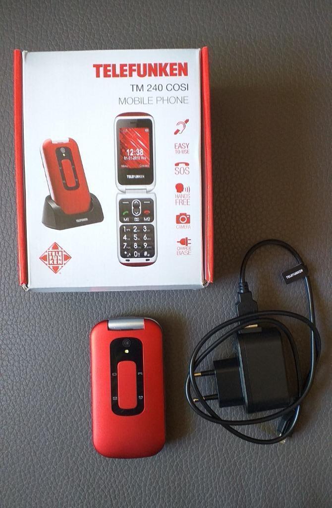 GSM Telefunken TM240 Cosi Bordeau, Autres modèles, Clavier physique, Comme neuf, Enlèvement