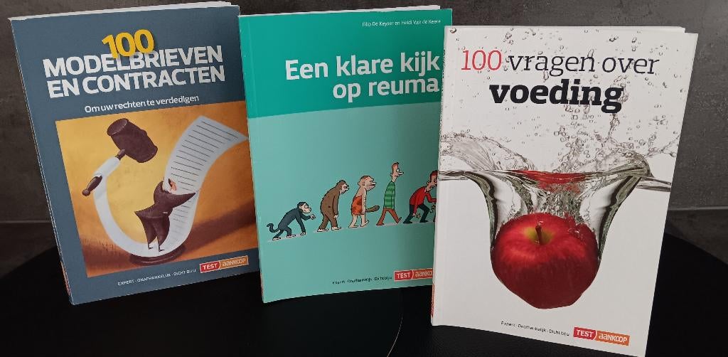 3 Boeken Test Aankoop (reuma, voeding  brieven), Ophalen of Verzenden, Zo goed als nieuw, Diverse auteurs