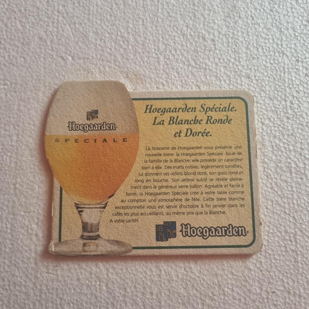 Sous Bock Hoegaarden Speciale (modèle 5), Verzamelen, Biermerken, Ophalen of Verzenden, Gebruikt, Viltje(s), Overige merken