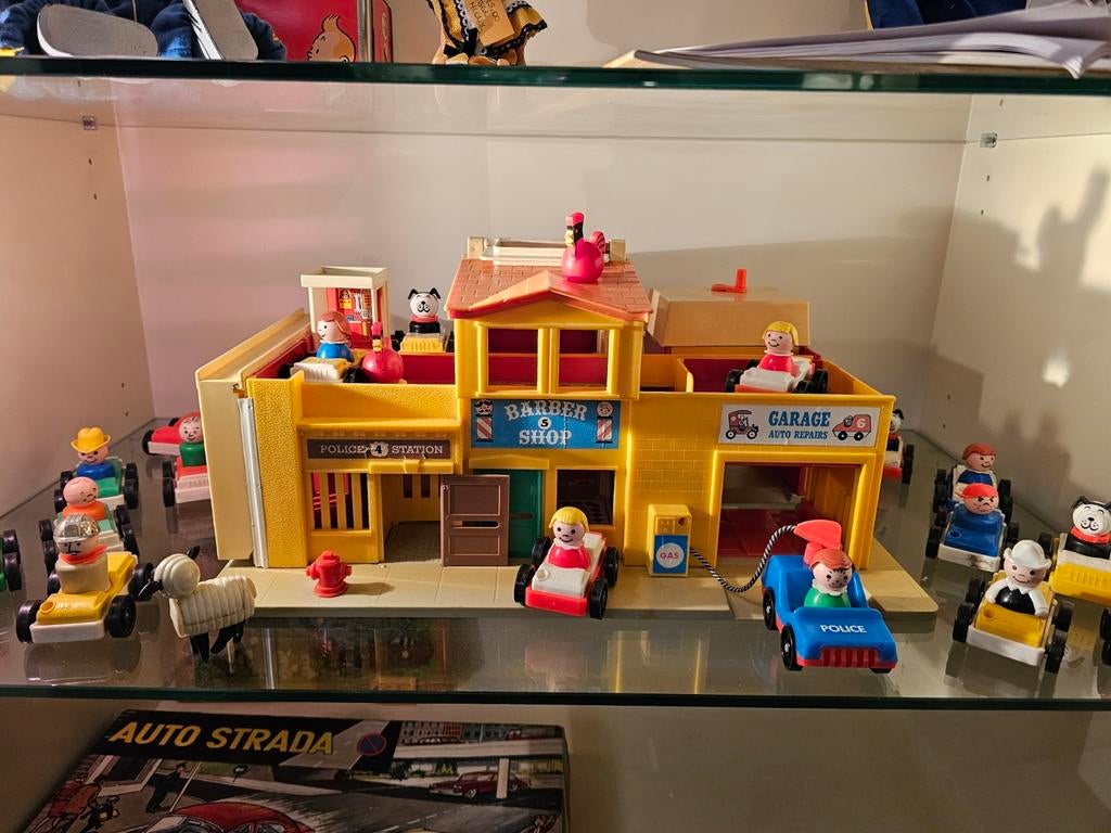 Vintage Fisher Price Village speelset , Enlèvement ou Envoi
