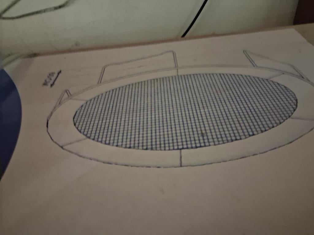 Trampoline 244 cm diameter, Ophalen