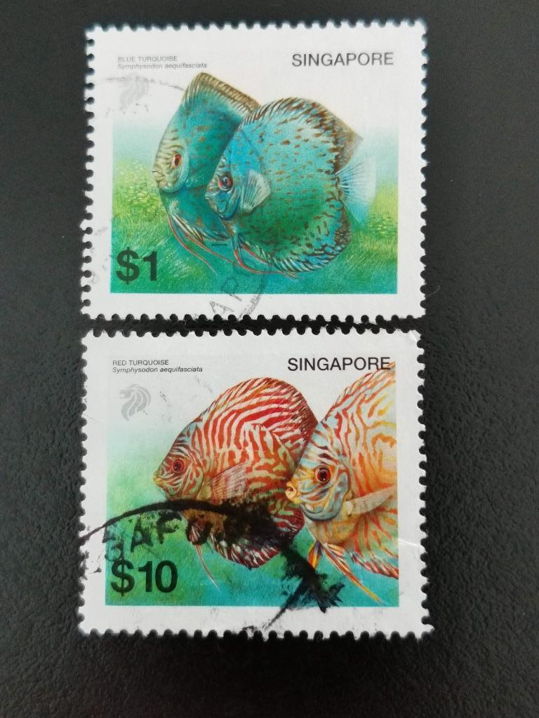 Singapour 2002 - poissons d'eau douce tropicale, Enlèvement ou Envoi