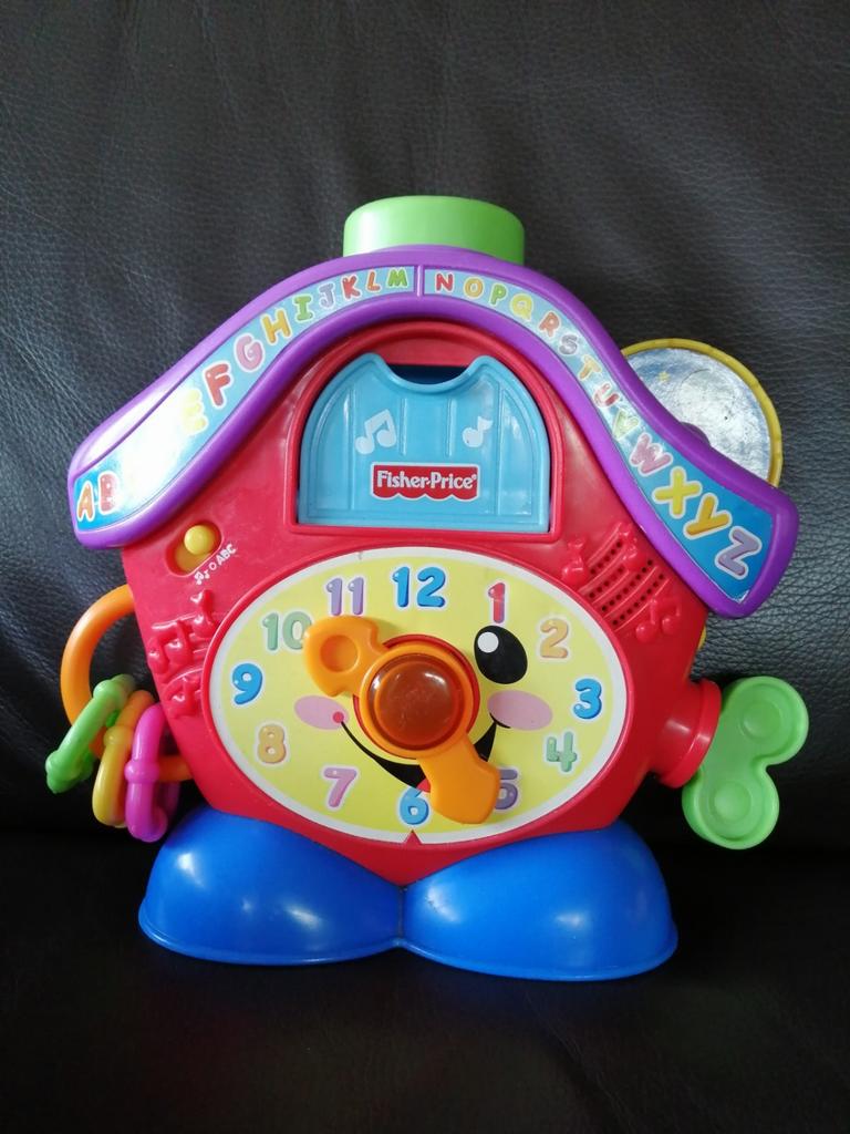 Fisher Price laugh and learn Peek a Boo klok, Ophalen of Verzenden, Zo goed als nieuw