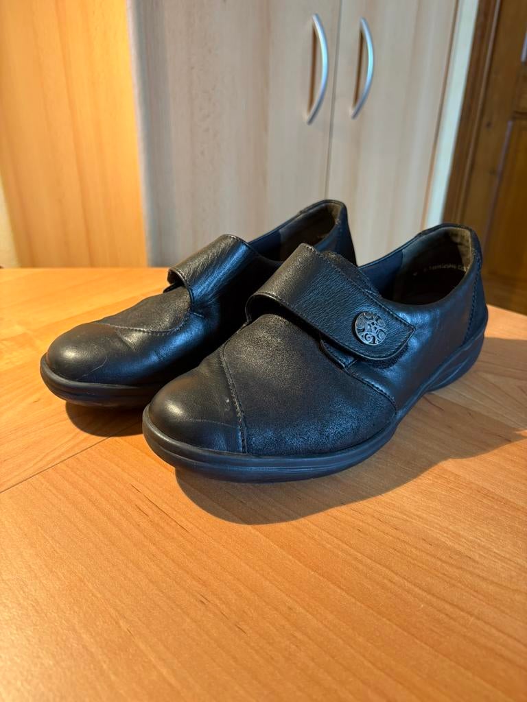Solidus dames schoenen – maat 6 (M) – zwart – klittenband, Solidus, Enlèvement ou Envoi, Comme neuf, Noir