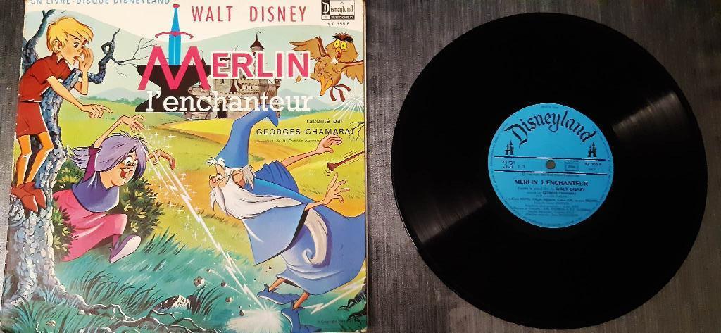 VINYL Merlin l'enchanteur Walt Disney, Cd's en Dvd's, Vinyl | Overige Vinyl, Ophalen of Verzenden, Gebruikt