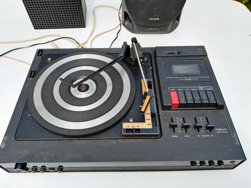 Authentieke vintage stereoketen, jaren ‘70, alles werkt!, Enlèvement, Utilisé, Tuner ou Radio, Autres marques