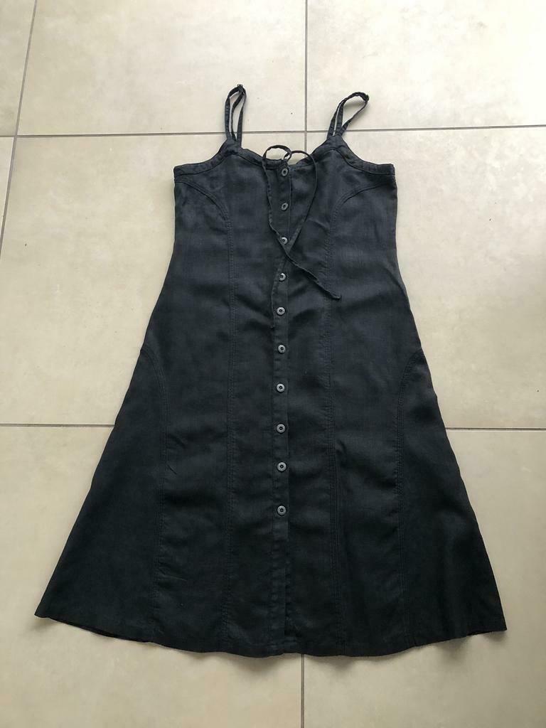 Robe en lin noir CKS taille M, Taille 38/40 (M), Enlèvement ou Envoi, Comme neuf, CKS