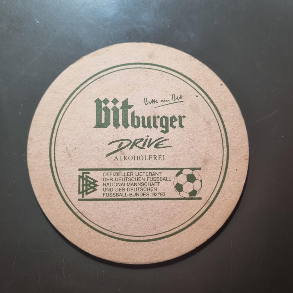 Sous Bock Bitburger Drive, Verzamelen, Ophalen of Verzenden, Gebruikt, Viltje(s), Overige merken